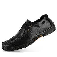 mens shoes outdoor office career casual leather oxfords black brown ye ...