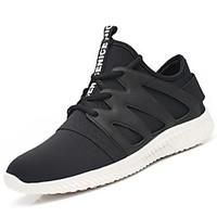 mens athletic shoes spring fall comfort pu outdoor flat heel blackwhit ...