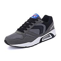 Men\'s Sneakers Spring / Fall Comfort / Round Toe Tulle Athletic Flat Heel Others / Lace-up Black / Blue / Gray Sneaker