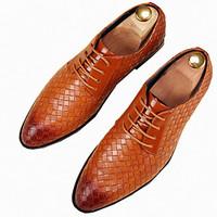 mens oxfords spring fall formal shoes pu office career casual party ev ...