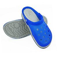 mens sandals spring comfort hole shoes pu rubber casual royal blue nav ...