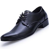 mens oxfords spring fall comfort pu outdoor flat heel burgundy black