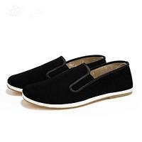 mens loafers slip ons comfort light soles fabric spring fall office ca ...