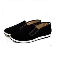 mens loafers slip ons comfort light soles fabric spring fall office ca ...