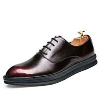 mens oxfords spring fall light soles cowhide casual walking flat heel  ...