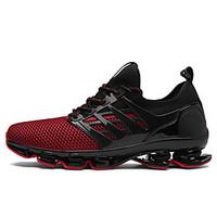 Men\'s Athletic Shoes Novelty PU Suede Spring Summer Athletic Casual Flat Heel Black/Green Black/Red Black Flat