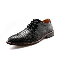 Men\'s Oxfords Formal Shoes Comfort Leather Spring Summer Outdoor Office Career Casual Lace-up Chunky Heel Brown Gray Black Flat