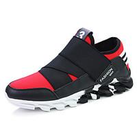 Men\'s Sneakers Comfort Novelty Tulle Summer Fall Outdoor Office Career Athletic Casual Walking Gore Flat Heel Red Black White Flat