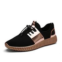 mens sneakers spring fall comfort tulle casual flat heel lace up gold  ...