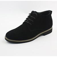 Men\'s Sneakers Comfort Suede Spring Casual Brown Gray Black Flat