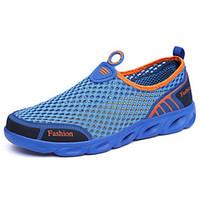 Men\'s Loafers Slip-Ons Light Soles Tulle Spring Summer Athletic Outdoor clothing Flat HeelRoyal Blue Dark Grey Dark Water Shoes