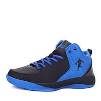 Men\'s Athletic Shoes Comfort PU Spring Fall Outdoor Basketball Lace-up Flat Heel Black/Blue Black/White Black/Red Under 1in