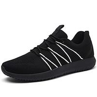 Men\'s Sneakers Spring Summer Comfort Light Soles Fabric Outdoor Casual Flat Heel Gore Walking Shoes Black Red Grey