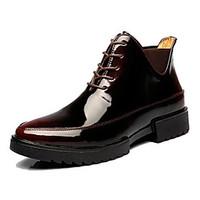 mens boat shoes comfort cowhide spring casual burgundy black flat