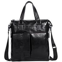Men Briefcase Cowhide All Seasons Business Bag Casual Cow Leather Handbag Large Capacity Messenger Bag D90019-3