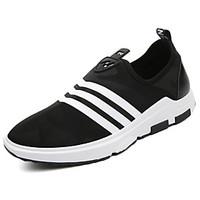 mens athletic shoes spring fall comfort pu outdoor flat heel