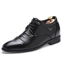 Men\'s Oxfords Spring Summer Fall Winter Comfort Leather Office Career Party Evening Weeding Casual Black