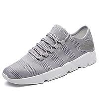 Men\'s Sneakers Spring Summer Light Soles Tulle Outdoor Athletic Casual Flat Heel Gray Black White Running Shoes