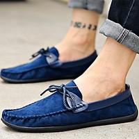 mens loafers slip ons spring comfort leather tulle casual