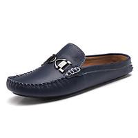 Men\'s Shoes Casual Leather Loafers Blue/Brown