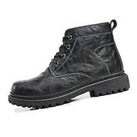 mens boots comfort combat boots cowhide winter casual walking comfort  ...