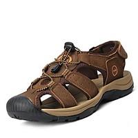 mens sandals spring summer fall comfort cowhide outdoor office career  ...