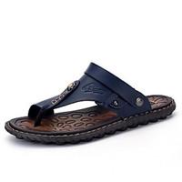 mens slippers flip flops spring comfort pu casual