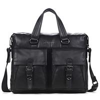 Men Business Briefcase Cowhide Big Capacity Men Handbag Fashion Men Bags Double Bag Messenger Bag Tote D8102-1