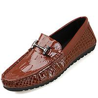 mens loafers slip ons spring fall comfort cowhide casual flat heel riv ...