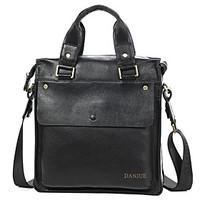 Men Shoulder Bag Cowhide All Seasons Business Bag Cowskin Mens Handbag Business vertical shoulder bag D287-2