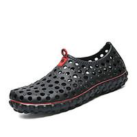 Men\'s Loafers Slip-Ons Comfort PU Summer Outdoor Casual Flat Heel Khaki Gray Dark Blue Black Flat