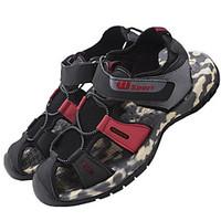 Men\'s Sandals Comfort Tulle Rubber Spring Casual Khaki Brown Black Flat