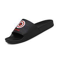 mens slippers flip flops light soles pu summer casual flat heel black  ...