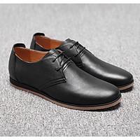 mens wedding shoes comfort cowhide nappa leather spring casual black f ...