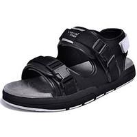 mens sandals comfort leatherette spring casual light blue navy blue bl ...