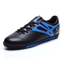 Men\'s Athletic Shoes Comfort PU Spring Fall Casual Soccer Comfort Split Joint Flat Heel Black Orange Light Green 2in-2 3/4in