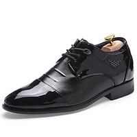 Men\'s Oxfords Spring Summer Fall Winter Comfort Nappa Leather Office Career Party Evening Casual Black