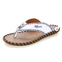 mens slippers flip flops spring summer fall light soles nappa leather  ...