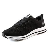 Men\'s Athletic Shoes Comfort PU Spring Fall Outdoor Flat Heel Blue Gray Black Flat
