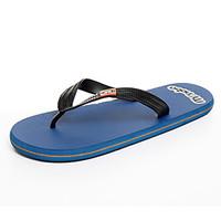 Men\'s Slippers Flip-Flops Spring Summer Comfort PVC Outdoor Office Career Casual Flat Heel Navy Blue Black