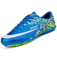 mens athletic shoes comfort pu summer outdoor soccer flat heel blue re ...