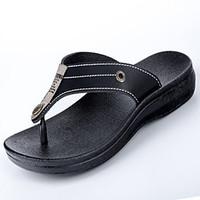 mens sandals comfort leather summer outdoor flat heel brown black unde ...