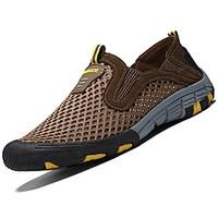 Men\'s Athletic Shoes Comfort PU Summer Outdoor Flat Heel Army Green Brown Gray Under 1in