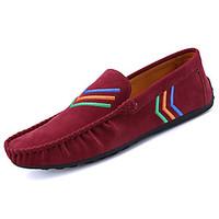 mens loafers slip ons comfort light soles pu spring fall casual flat h ...