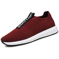 mens loafers slip ons comfort light soles knit breathable mesh springf ...