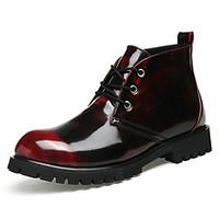 mens boots comfort leather casual black gold burgundy