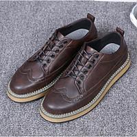 mens oxfords comfort leather spring fall winter casual office career b ...