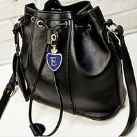 Men Shoulder Bag PU Summer Winter Casual Rectangle Toggle Cream Navy Blue Black White