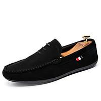 mens loafers slip ons spring fall comfort canvas casual flat heel slip ...