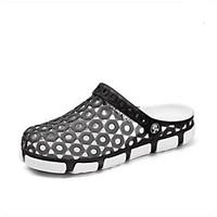 mens slippers flip flops slingback pvc summer casual flat heel black f ...